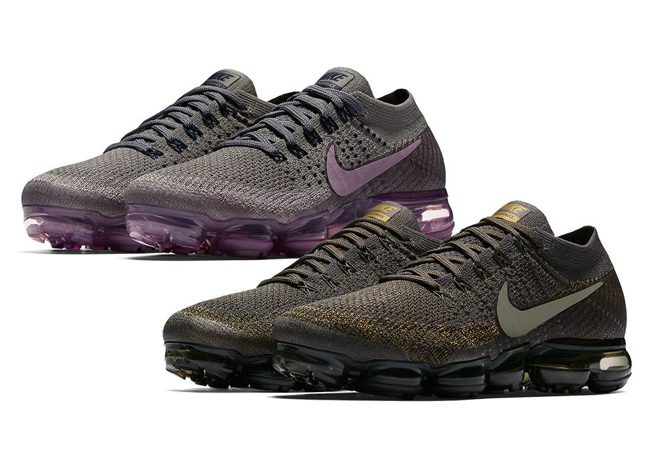 These new NikeLab VaporMax colorways release June 29th. "Desert Moss" or "Tea Berry"?=>http://bit.ly/2gs7Ti8