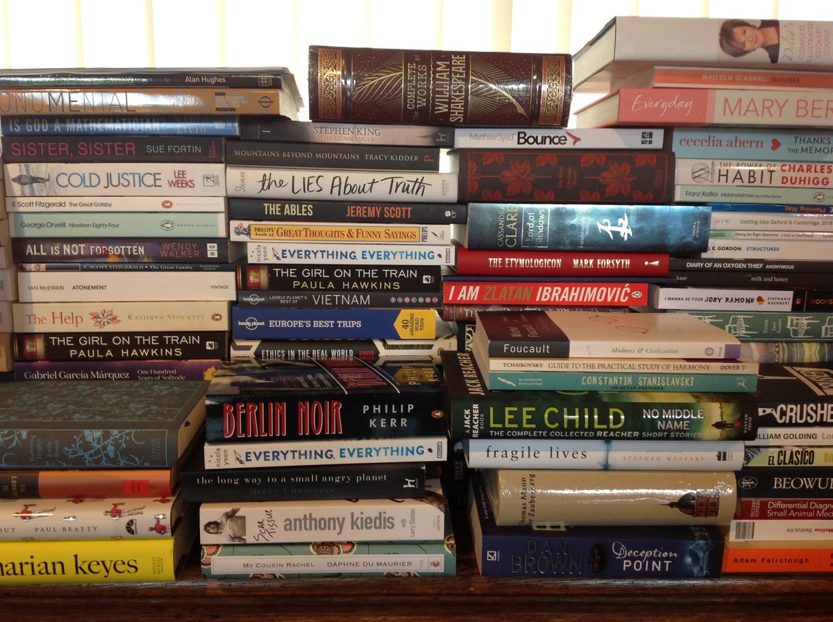 ReptonLibrary's tweet image. Speech Day prize books arriving by the box load. Yearbooks imminent. 260 loans to get back by next Thursday. There's never a dull moment!