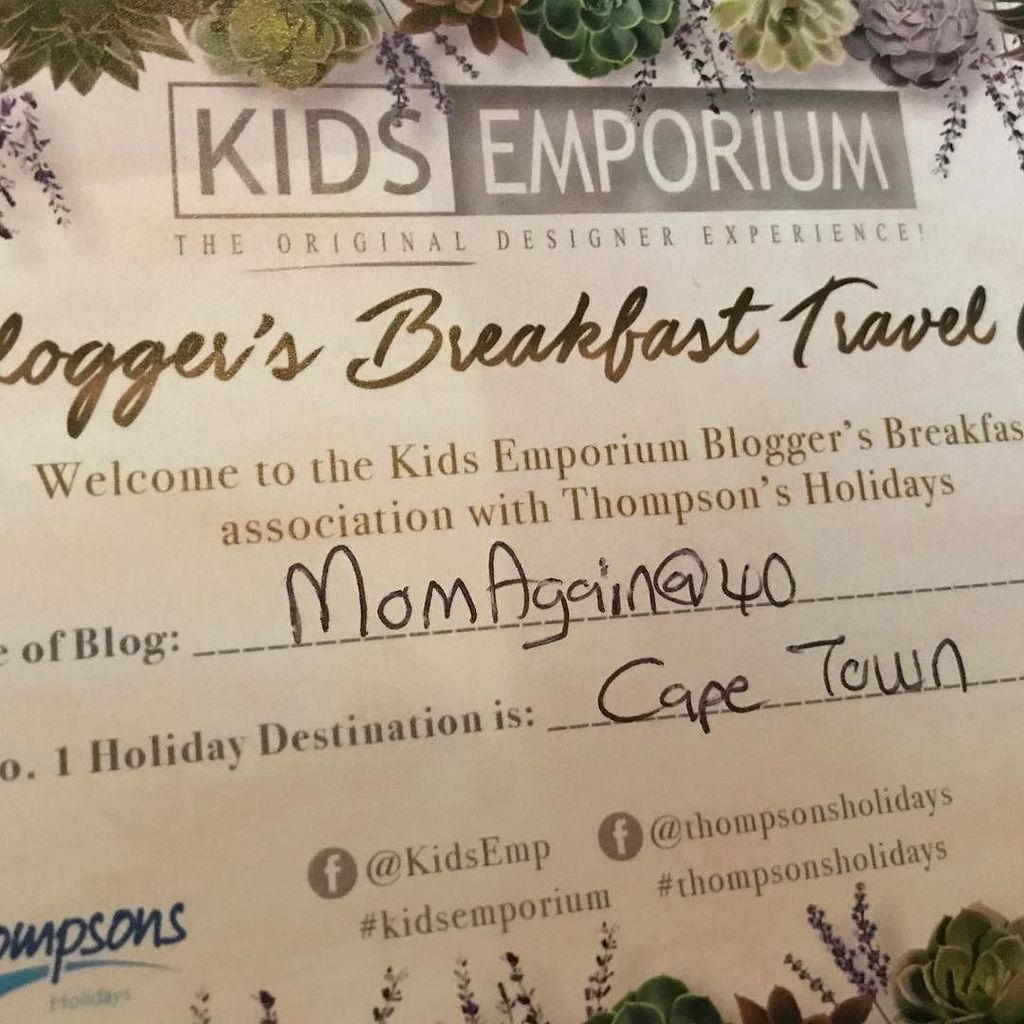 karentoittoit's tweet photo. Would love to go! Cape Town! @kidsemporium @thompsonsholidays #kidsemporium #bloggersbreakfast https://t.co/w6RqSJ8JKJ https://t.co/raLIr41Ip6