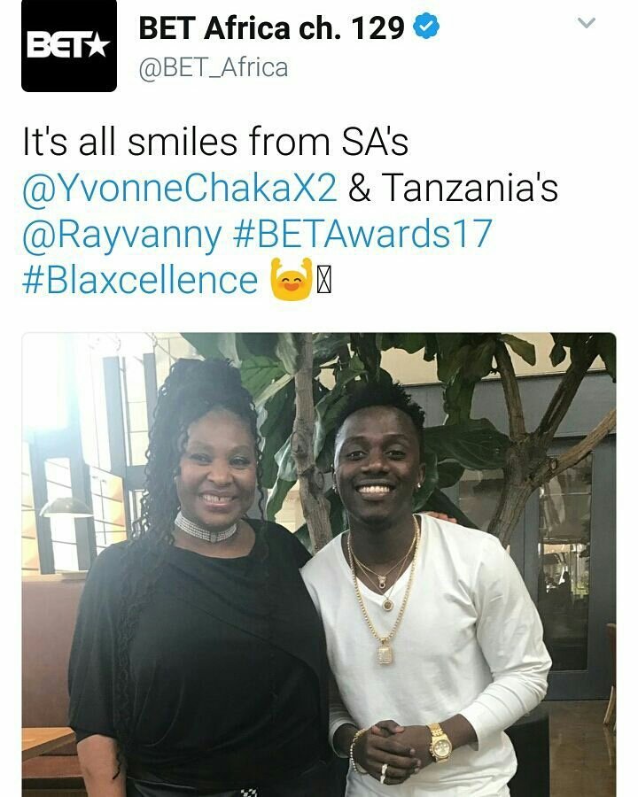 Wcbwasafi_'s tweet photo. It's blessing @Rayvanny with our living legend Mother @YvonneChakaX2
#ipickrayvanny @BETAwards @BET_Intl
CC @Sallam_SK @diamondplatnumz https://t.co/GCPOU00RmD