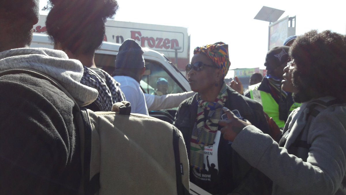 AA_SouthAfrica's tweet photo. Taxi drivers aren't happy that we are demonstrating and demanding #SafeTaxisNow #safecitiesforwomen @SoulCity_SA @SowetoWomen https://t.co/sPzxZLia5w