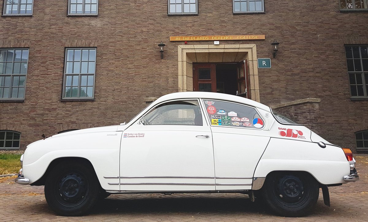 Met een #Saab rallyveteraan naar Breda #studie #Veteranendag