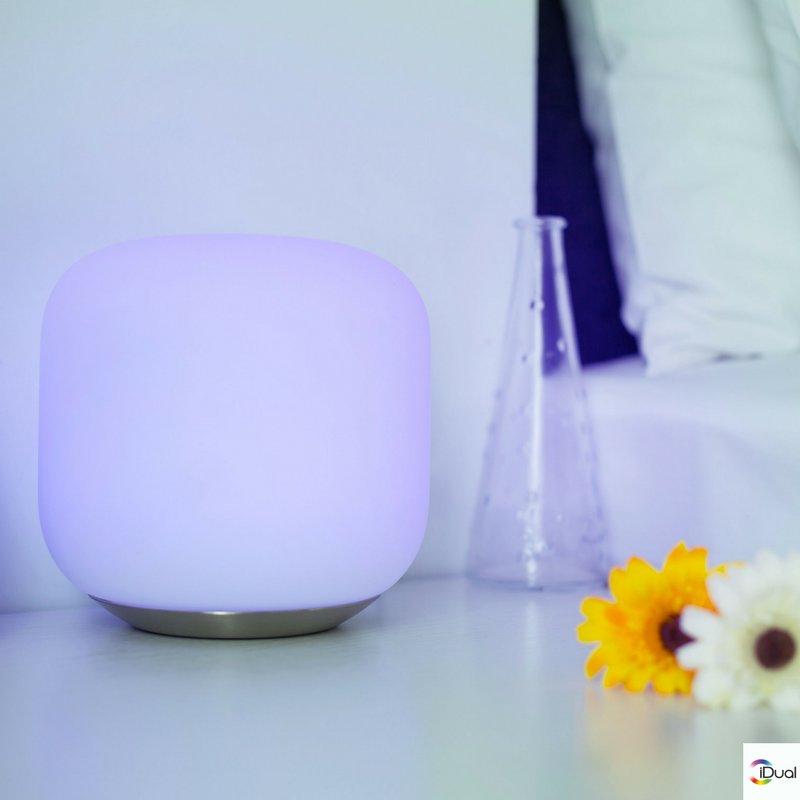 iDualUK's tweet photo. Use your Thyme table lamp to create the perfect atmosphere in your room #iDual #colourchanging #remotelighting #smarthome #light #lighting https://t.co/6R2RBQe3C6