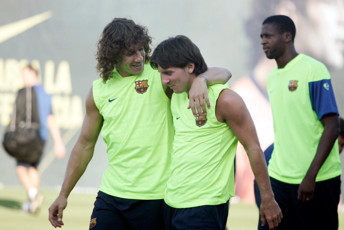 Carles5puyol's tweet photo. Hoy es el cumpleaños de este crack. Amigo, te deseo todo lo mejor. Muchas felicidades Leo! #Messi30 #L30MESSI https://t.co/eNpu7uKVzb
