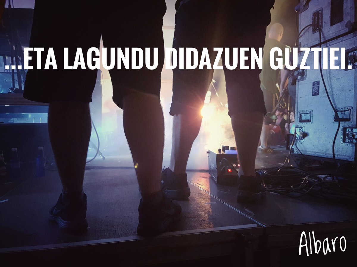 AlbaroSoule's tweet photo. Hitzek ez direnean atratzen...
Milesker EsneBeltza 
BIHOTZETIK.
Eta milesker lagundu didazuen guztiei.
Arizkun Rock 2017 https://t.co/Zxo8wsl0SV