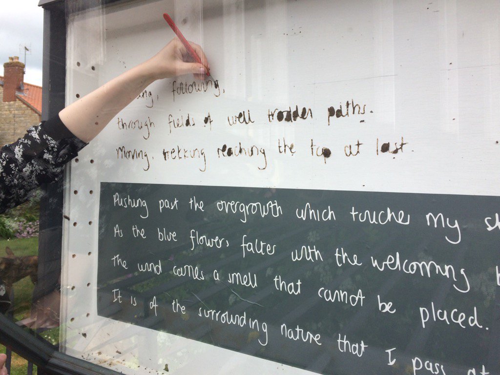 BraceyAndrew's tweet photo. Next artwork for #TextIageText at #TheBoadcaster @postmethodists currently going up by wonderful @Geo_ScapeLand https://t.co/m56SnOfPQn