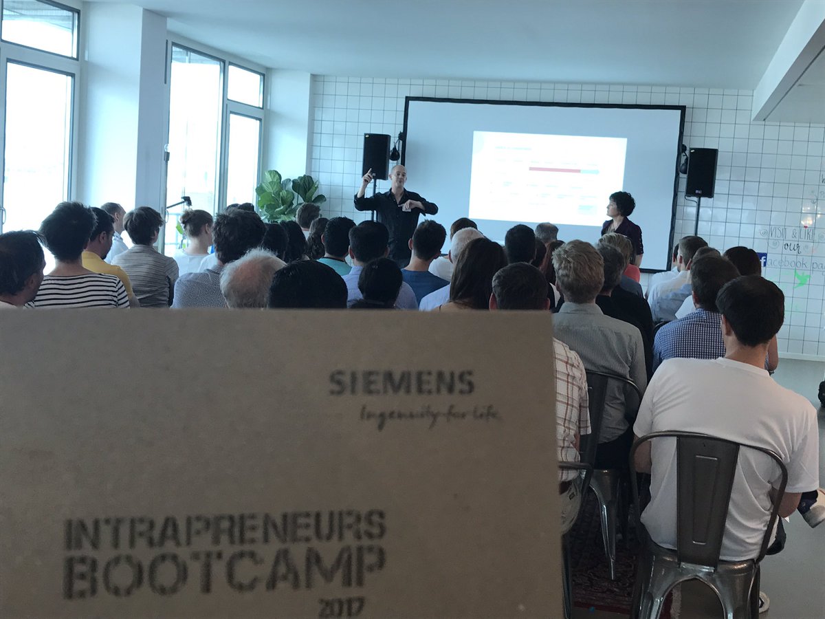 Thanks to amazing <a href="/tirzalyn/">Tirza Hollenhorst</a> and <a href="/philiphorvath/">philip horvath</a>!Setting the scene of #purpose driven innovation during our <a href="/Siemens/">Siemens</a> #intrapreneurs Bootcamp