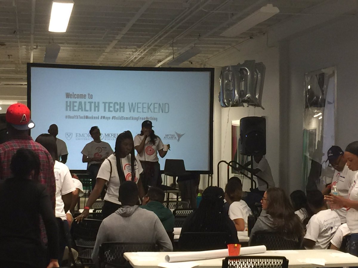 QiMata's tweet photo. Kicking off #healthtechweekend @TechSquare https://t.co/oBJqBQGxA1
