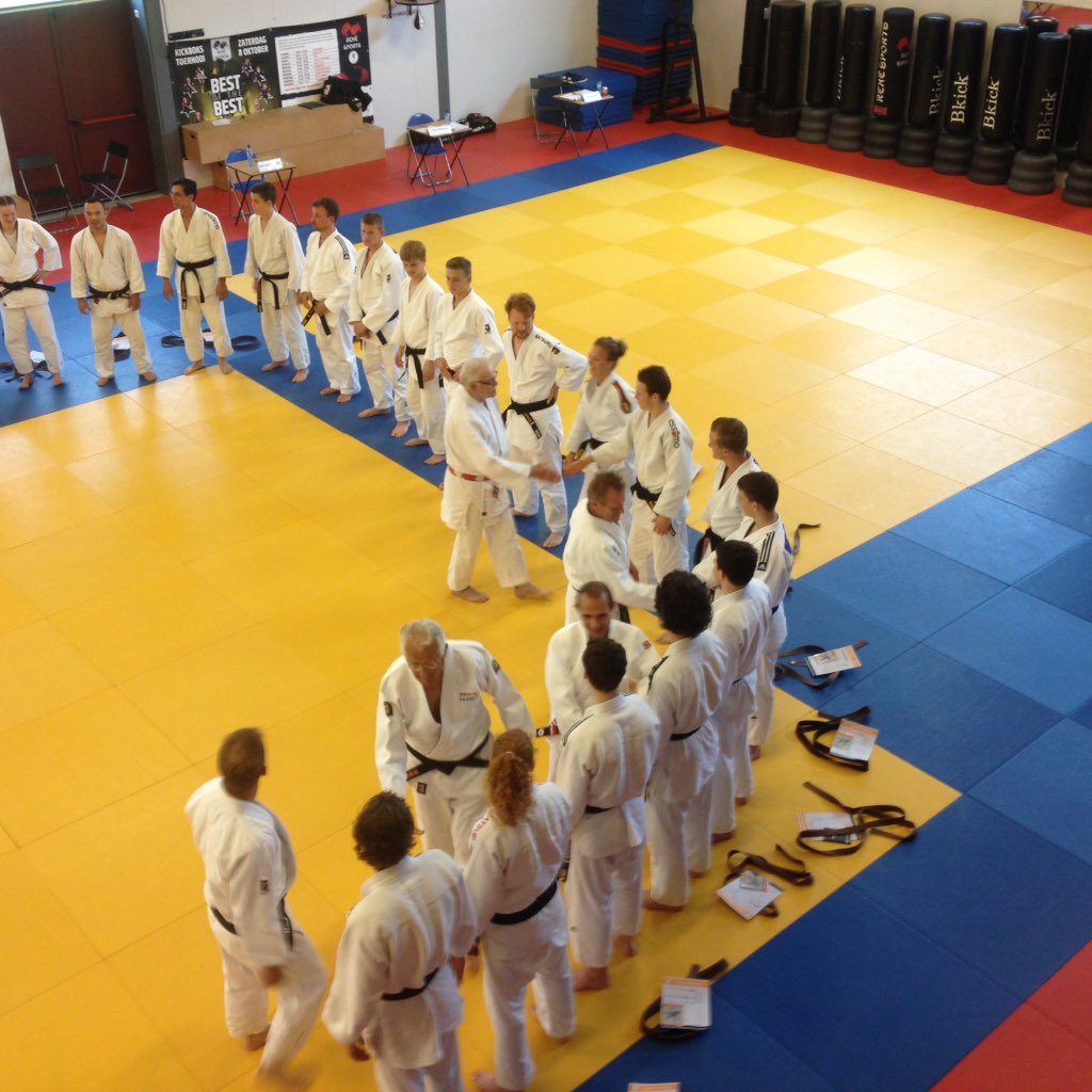 Sander klasse zwarte band en een mooie vermelding.