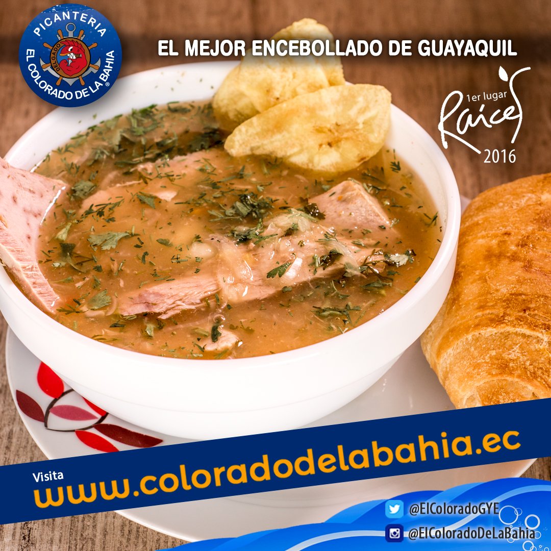 ElColoradoGYE's tweet photo. ¿Sabías que ganamos el primer lugar en la feria #Raices2016? Por algo nuestro slogan es "EL MEJOR ENCEBOLLADO DE GUAYAQUIL
¡Te esperamos! 😉 https://t.co/SzezJU5R51