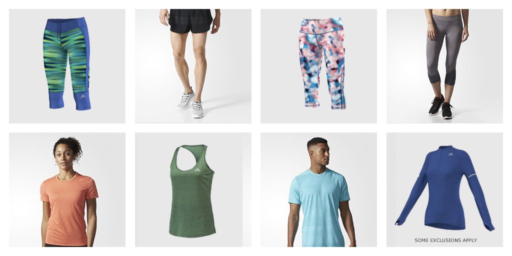 PrincetonRunCo's tweet photo. Save big on select #Adidas apparel - now starting at only $13.97. (some exclusions may apply) Shop online now: https://t.co/lCmuXfxol4 https://t.co/7mQIyP2usV