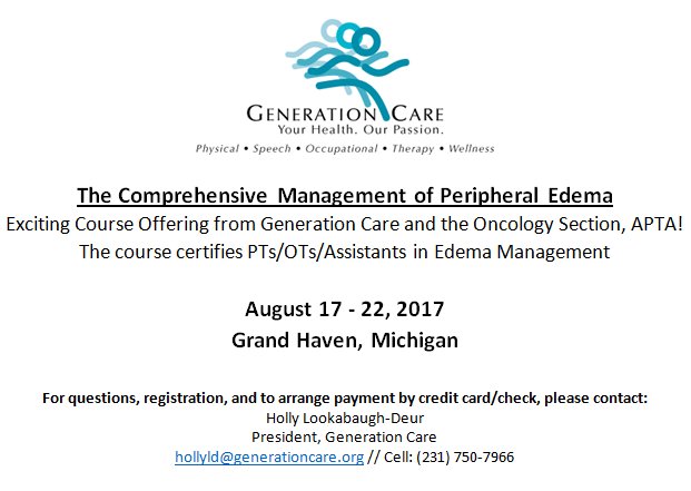 APTAOncology's tweet photo. Want to become a Certified Edema Specialist through the Onc Section's Certificates of Achievement in Oncology PT? https://t.co/6wq3VWEgsr https://t.co/wO04QR1n6N