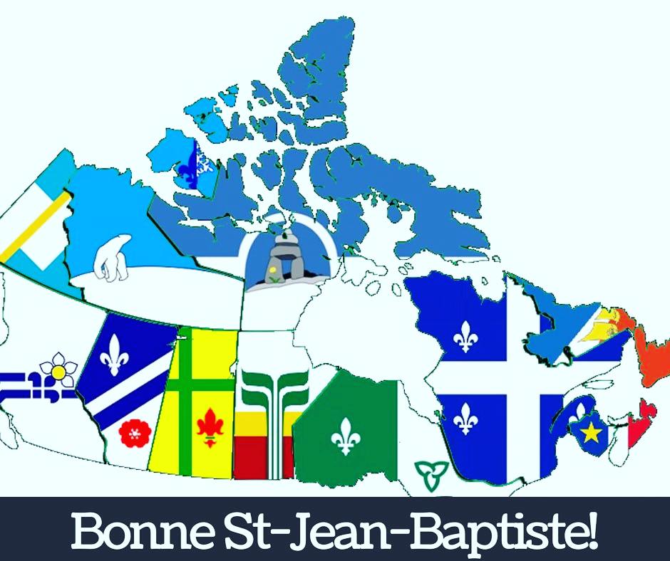 Bonne St-Jean-Baptiste. Que le solstice d'été apporte l'inclusion au Canada, en Nouvelle-Angleterre, en Louisiane ... et au-delà!