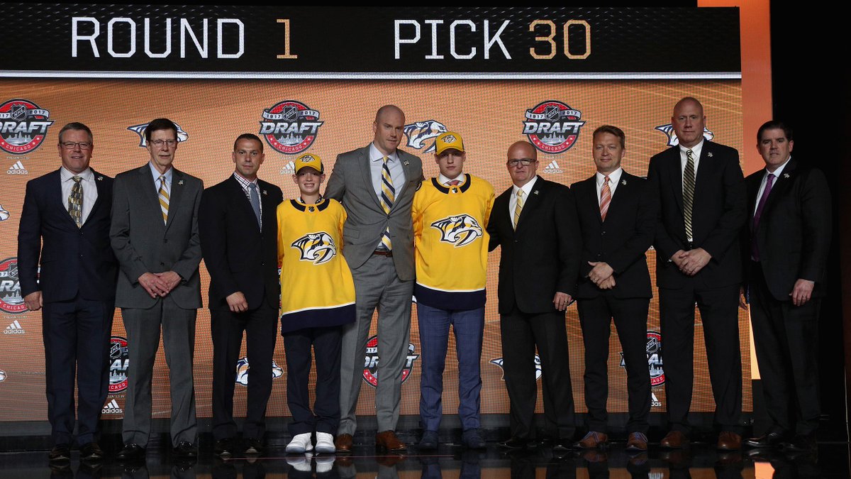 Good morning from Rounds 2-7 of the #NHLDraft! #Preds are set to pick at:

61 (2nd) 
92 (3rd) 
154 (5th) 
176 (6th)
216 (7th)