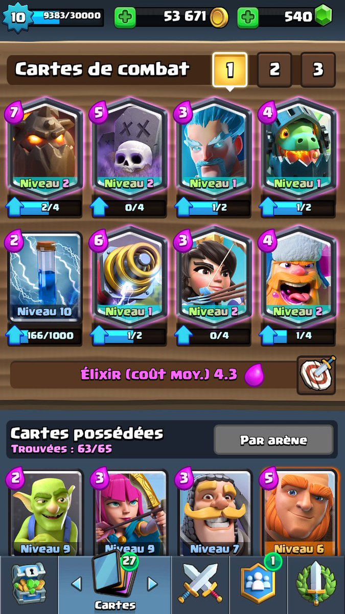 HACKBYNNT's tweet photo. Salut 😃

Je vends mon compte Clash Royal arène 10 , level 10 , 3224🏆 pour 20€ négociable . (Voir photo)

Payement PayPal / Paysafecard

Rt=🎁 https://t.co/Vhk27Oce7L