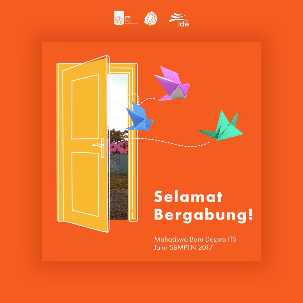 himaideits's tweet photo. [ CONGRATULATION! ]

Selamat datang mahasiswa baru Desain Produk Industri ITS 2017 jalur SBMPTN!

Selamat berkarya!

#designits https://t.co/IAlXG0iupC