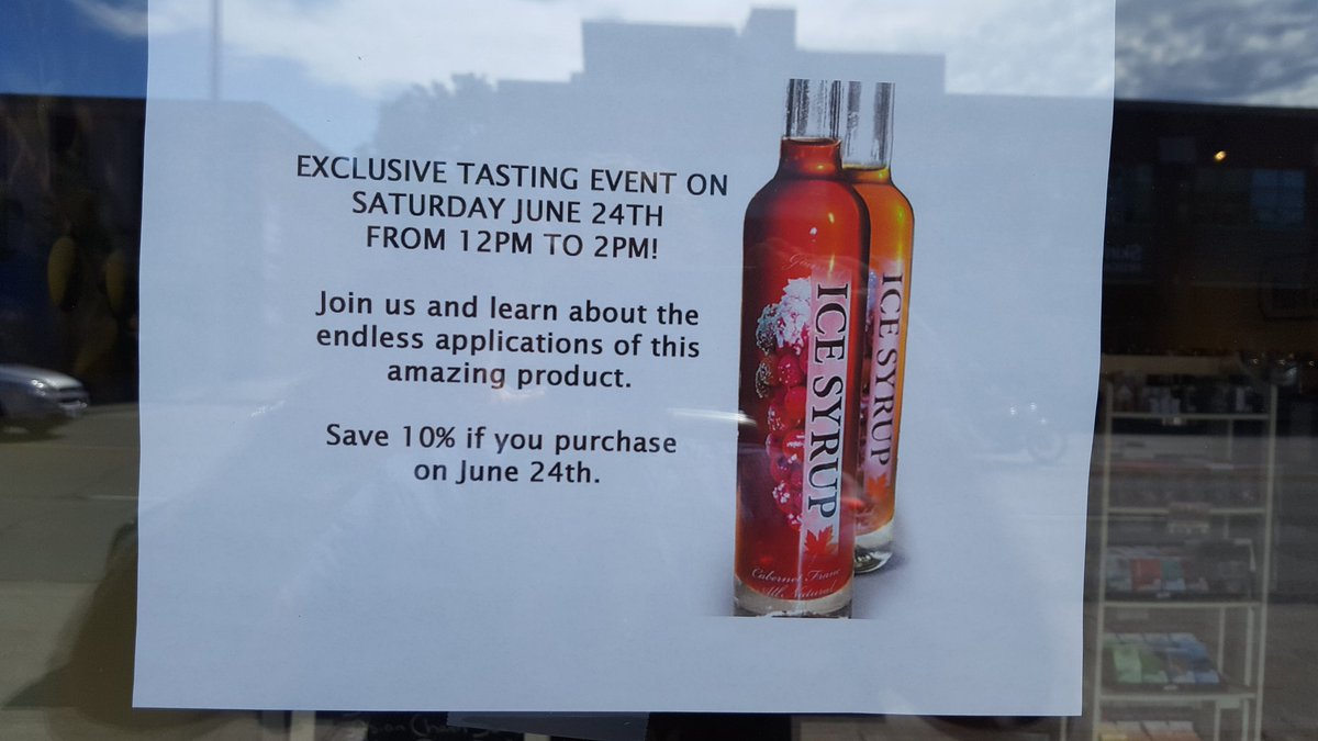 Myoliveinfo's tweet photo. Come have some fun &amp; Learn all about ICE SYRUP &amp; get a good deal #Freshisbest #healthylifestyle https://t.co/Ccjrhzme44