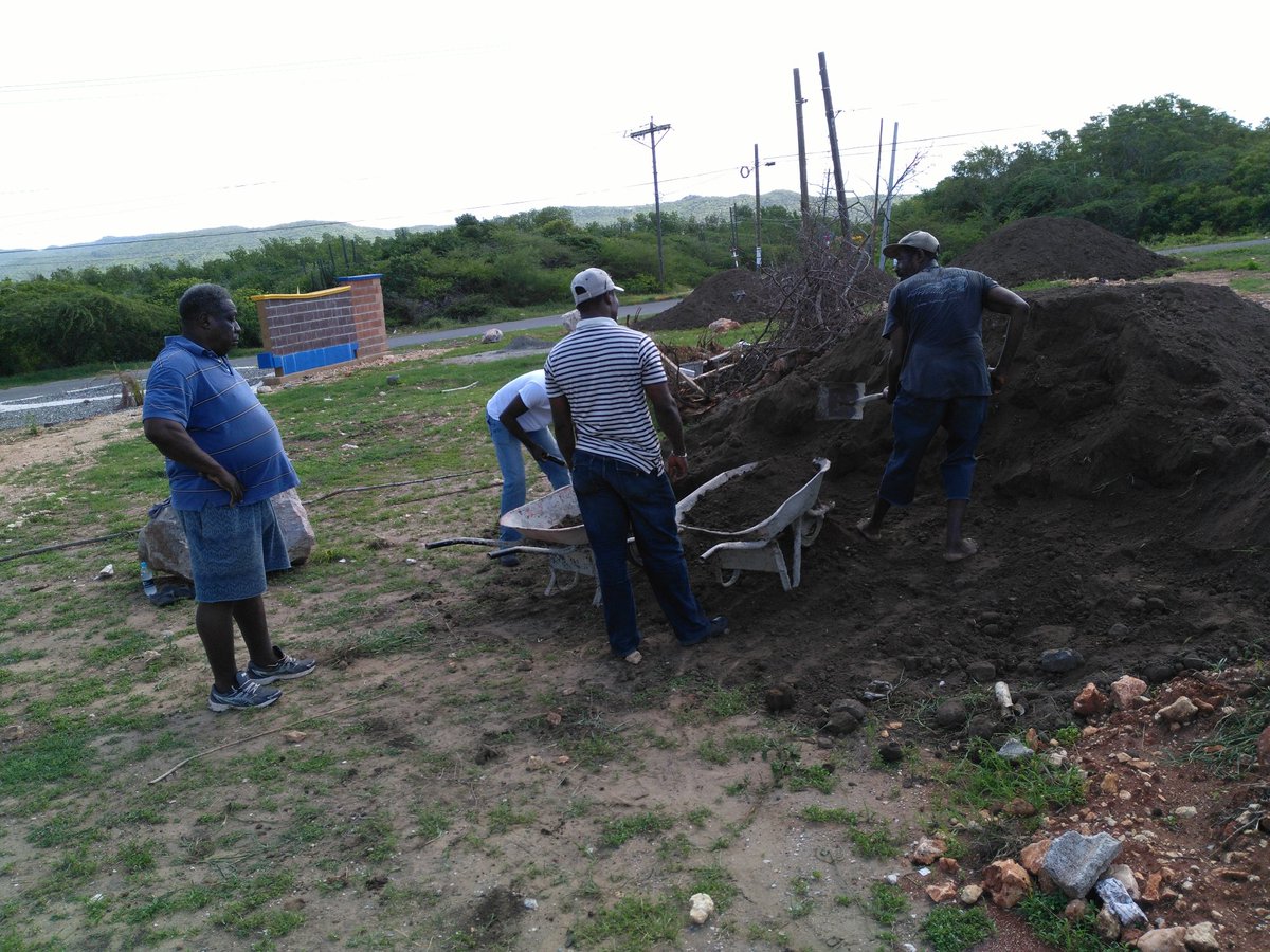 AHLCja's tweet photo. Happening in #Hellshire roundabout now #beautification https://t.co/cbK9yCRCCw