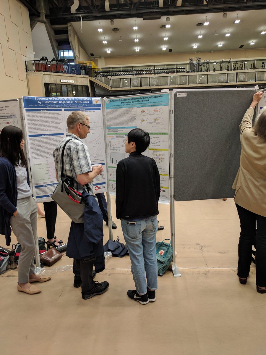 legionella's tweet photo. My postdoc Guanqi at #CSMWaterloo2017 talking about our @NSERC_CRSNG funded work to evolve Dot/Icm. https://t.co/JmF7gyunJL