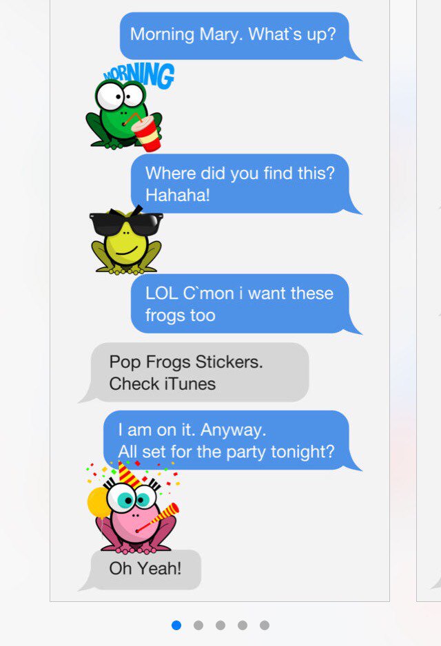 PopFrogs's tweet photo. Say 'morning with a sticker #saturdaymorning https://t.co/cqt583h3KA https://t.co/bFSDo5jlg0