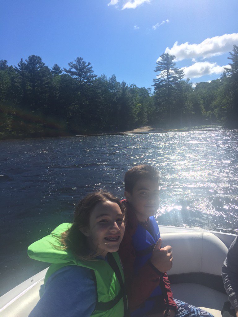 Looking forward to senior year @CampShalom. Waterfront ready to go. #campfun