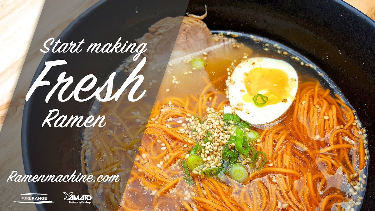 PureRange_Ent's tweet photo. Start making fresh Ramen today!

Best Ramen machines at https://t.co/f4Yg1Dhj9r from renowned Yamato. Made in Japan. #Ramen #MadeInJapan https://t.co/MHF1zAWq5P