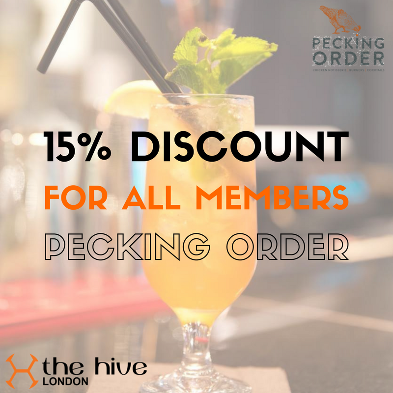 ⚠️ Attention all Members! ⚠️

Did you know you can use your membership card for a 15% discount in <a href="/PeckingOrderUK/">Pecking Order</a>?