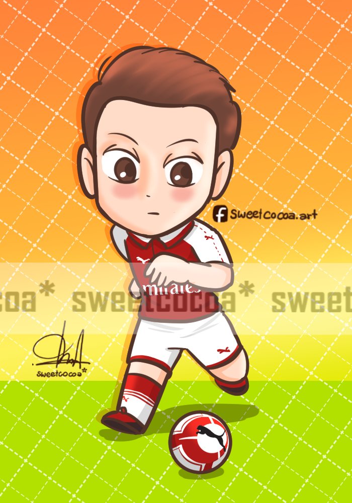 sweetcocoa_talk's tweet photo. [ @arsenal] Arsenal home jersey 2017/2018 #sweetcocoaart #DrawMesut @MesutOzil1088 ☺️https://t.co/aPcJCifXtn https://t.co/CXMEgoLs3B