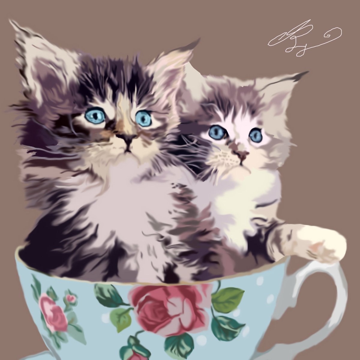 PixeldustRw's tweet photo. #cutepress #cats #Caturday #blogger #art #artist #illustration #kitten #vintage #tea #teacupclub #Flowers #blog 
https://t.co/p3dBlJ3BJo https://t.co/XP2EbfAT49