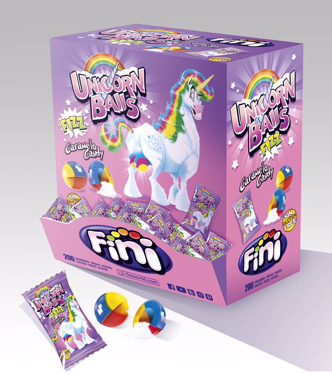 Fini_golosinas's tweet photo. ¡3 cajas de #UnicornBalls en juego solo este finde!🦄Prueba nuestros nuevos caramelos:
👉🏼Síguenos
👉🏼Haz RT
¡El lunes diremos los 3 ganadores! https://t.co/91dUVKWC7t