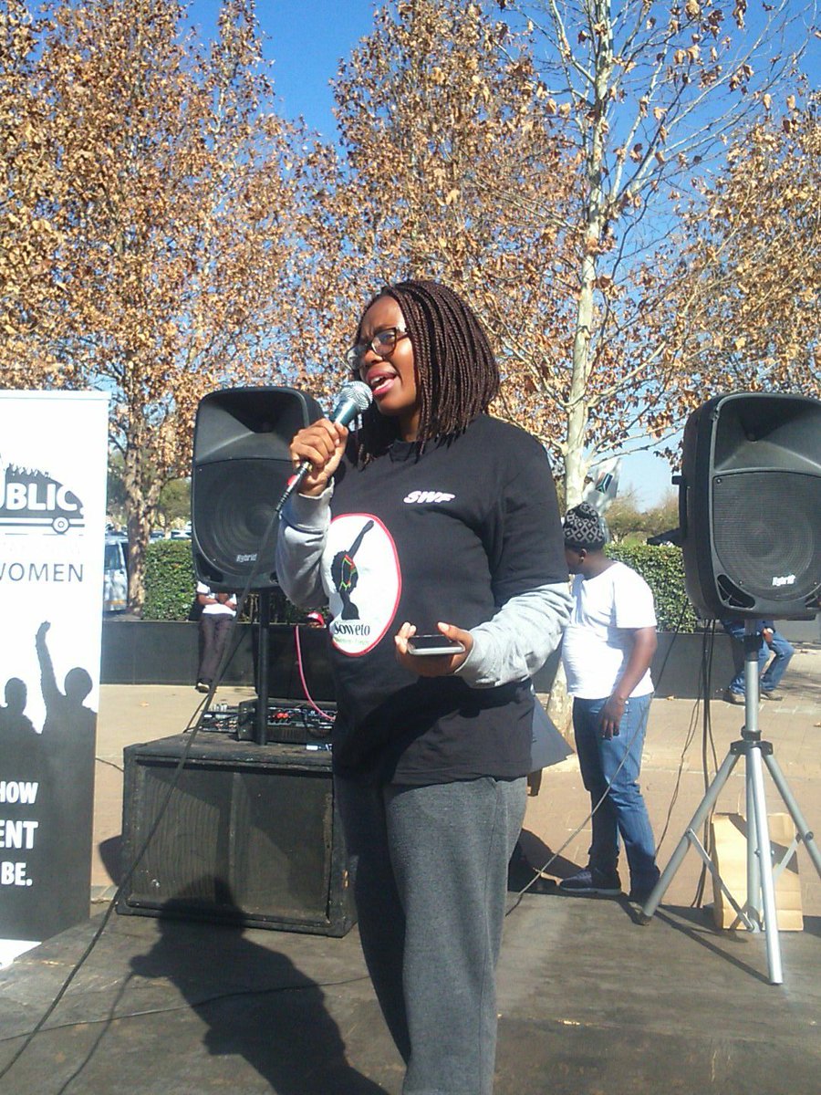unolwandle's tweet photo. .@SowetoWomen #SafeTaxisNow march occupying Maponya Mall talking about violence against women https://t.co/SFDe1XiI1o