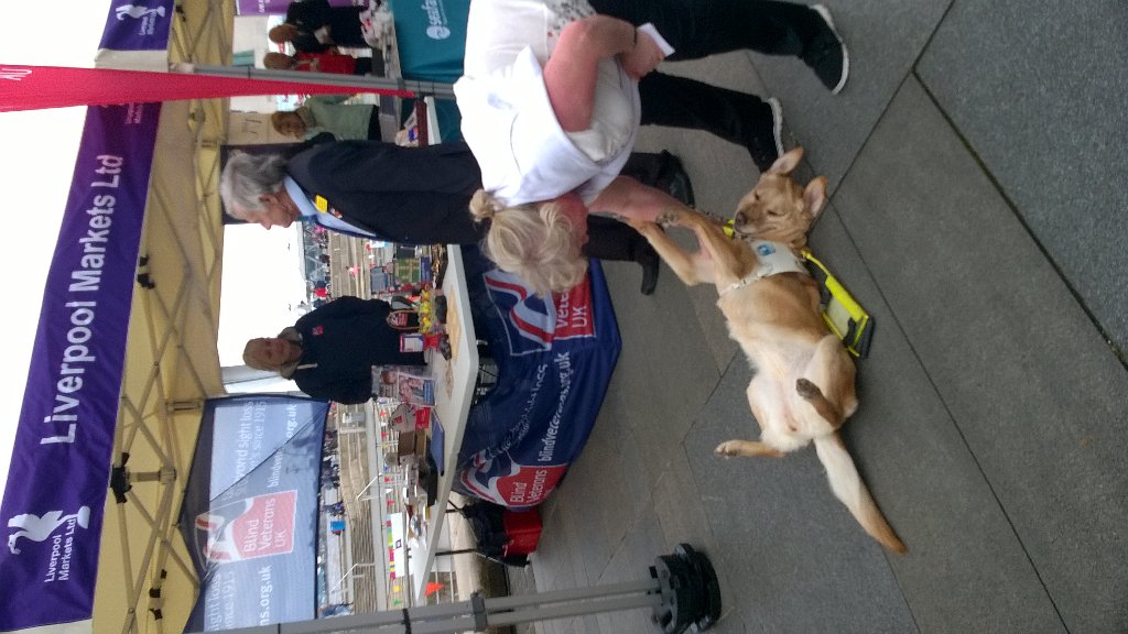 ViccieB's tweet photo. Odena sharing the love at the @BlindVeterans stand @Armedforcesday #supportingourforces https://t.co/iESLs3FcYT