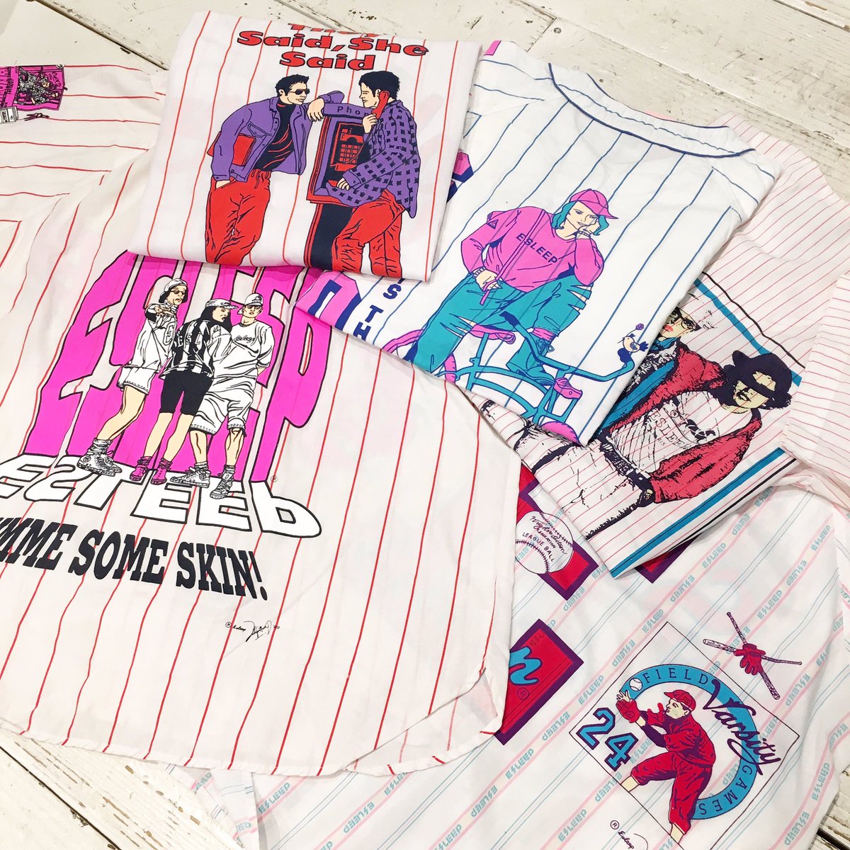 pinnapharajuku's tweet photo. 💋”ESLEEP” baseball shirt!!😍
#pinnap #esleep
_
通販ご希望の方は下記までお問い合わせ下さい。
_
pinnap harajuku@yahoo.co.jp https://t.co/m4iQULm1Gt