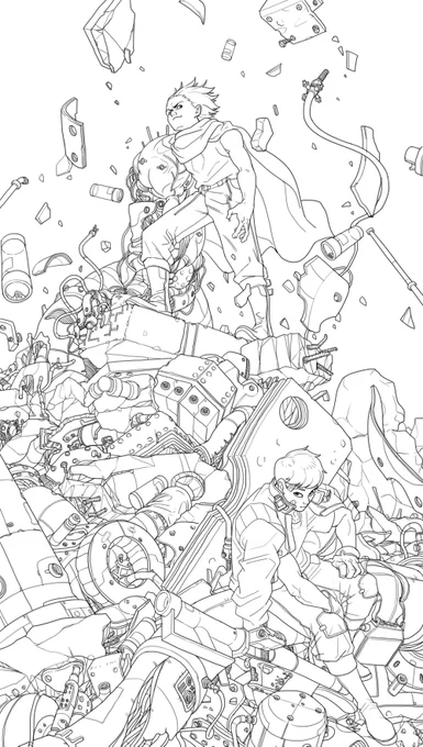 #AKIRA outline sketch 