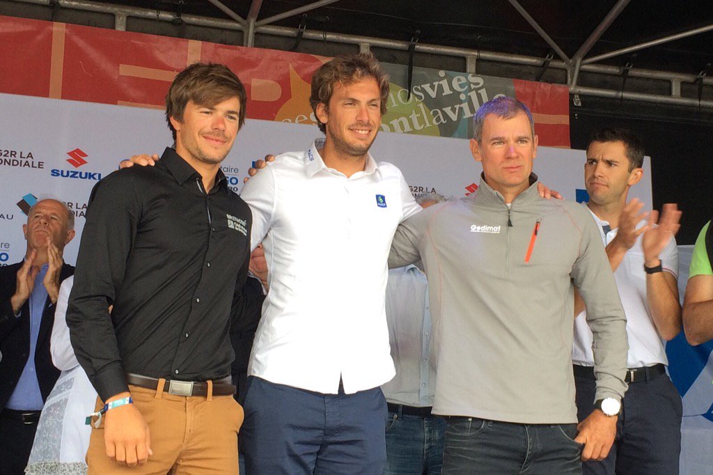 Podium de la 4eme étape de @LaSolitaire2017