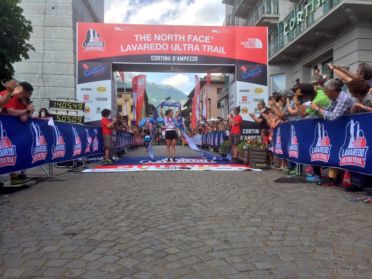 iRunFar's tweet image. Caroline Chaverot (@SalomonRunning) wins the 2017 #Lavaredo Ultra Trail in 14:05:45!