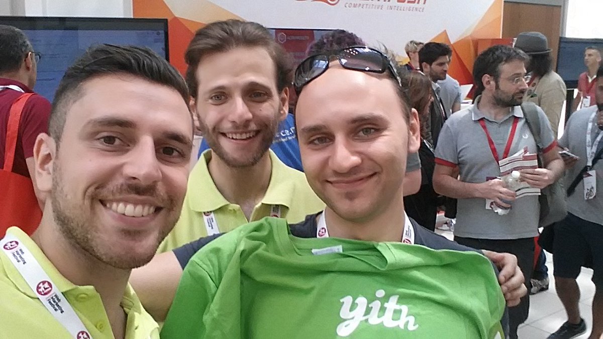 YITHEMES's tweet photo. "Your plugins are beatiful and easy to use". Thanks to Michele :) #wmf17 @MikDalex https://t.co/PlFFKtvO7m