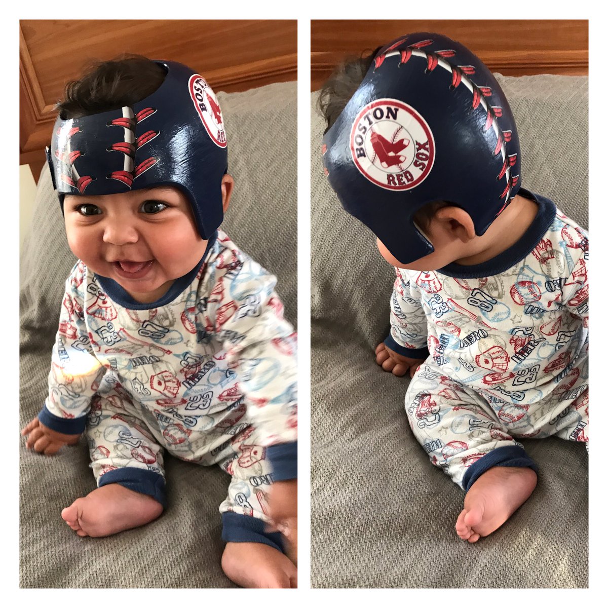 jjanetoth's tweet photo. Represent. @davidortiz #adoption #dominican #plagiocephalyhelmet https://t.co/dsX1u2Gb7R