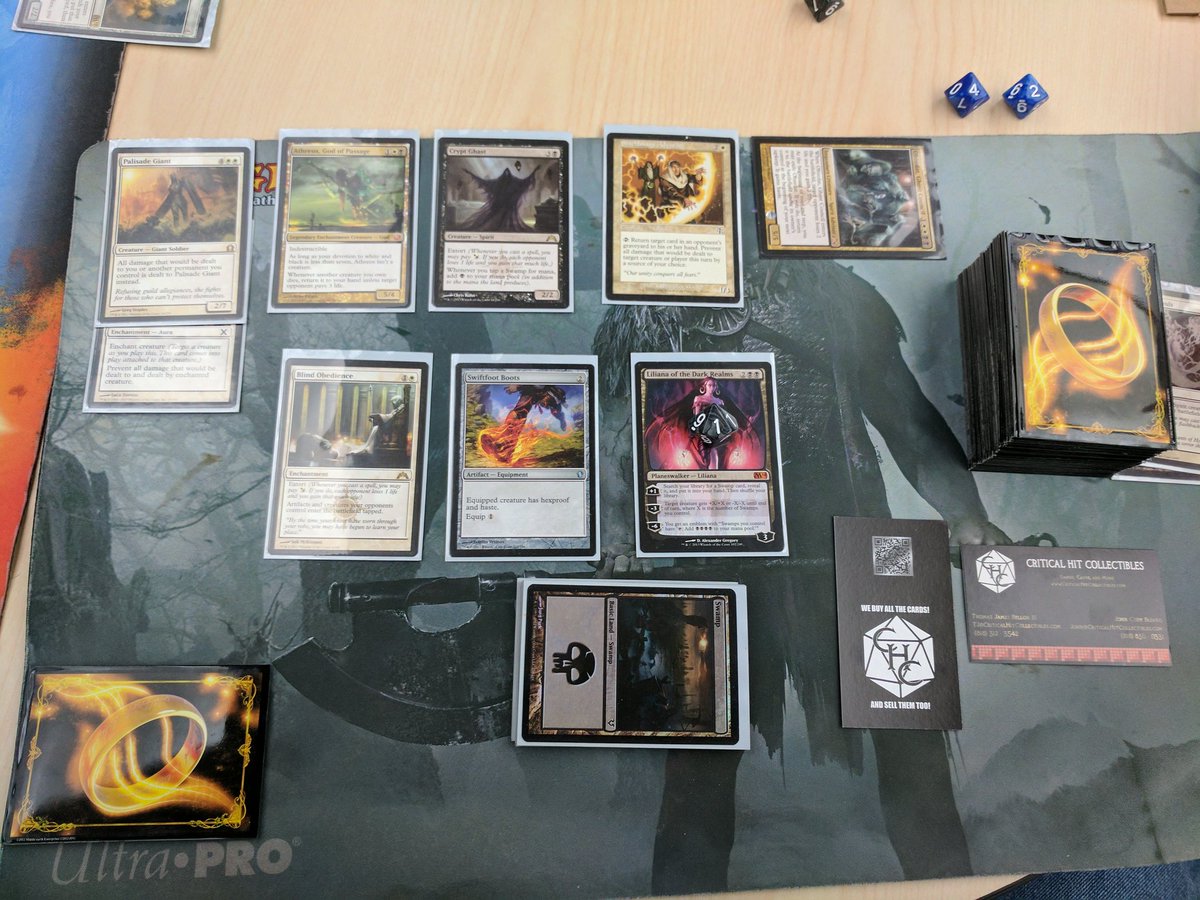 CritHitStore's tweet photo. #MagicTheGathering #Commander board state when #CriticalHitCollectibles owners play after shipping off orders #nerdlife #mtgbuysell #obzedat https://t.co/fDa6Uj5qSO