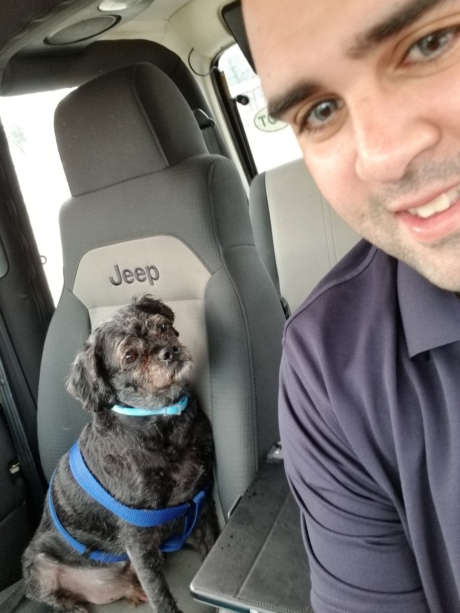 Mr Charlie and me up early going to set up for our table day at Hanover day.  @atthanover #Ourne