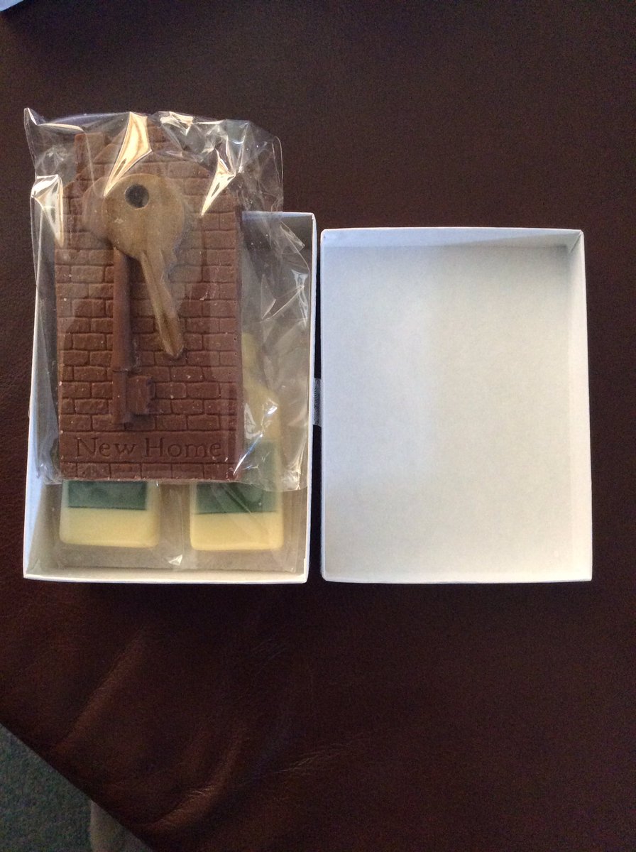 Choc on Choc new home congratulations-nothing like the website picture - should of bought a balloon instead 🎈🙁<a href="/chiefchoclady/">choconchoc</a> #choconchoc