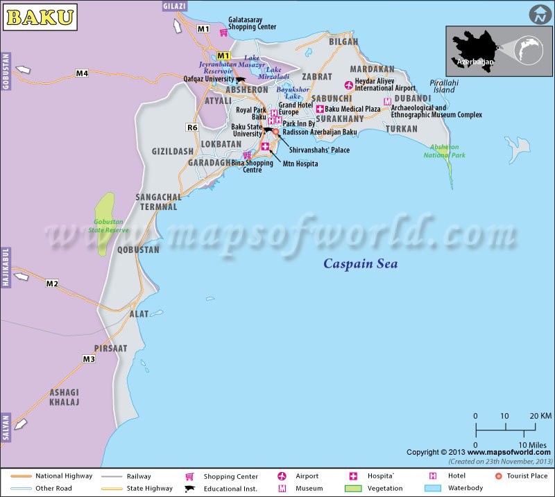 mnmishra's tweet photo. View #BakuMap, the capital of #Azerbaijan shows major landmarks, tourist places, roads, rails, airports, hotels, etc
https://t.co/7UHKiO2KF1 https://t.co/2VfGRNmNu6