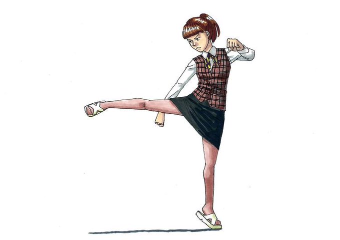 キックのtwitterイラスト検索結果 古い順