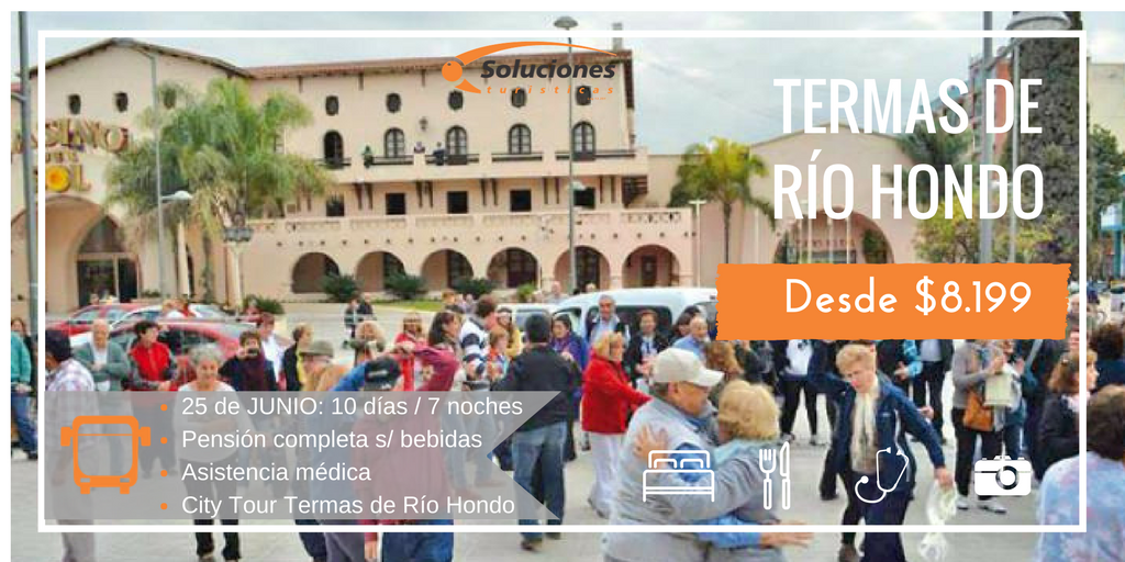 SolucionesTur's tweet photo. Hay lugar para mañana, nos vamos a #TermasdeRíoHondo -> ¡Desde *$8.199.- por persona! 😉 Reservá ya: https://t.co/5SNrV4zWAA Cerramos a la 1 https://t.co/IkNy8uZ6dW