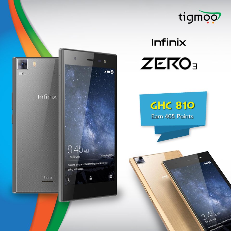 tigmooghana's tweet photo. #InfinixZero3 is available at #tigmooghana at the price of GHC 810, earn 405 #rewardpoints on your online order!
https://t.co/1D4hxnvTij https://t.co/HUPv0fHtXX
