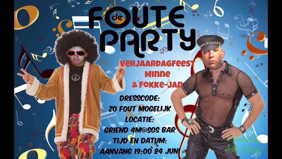 Feestjeuuu. Komt allen. Natuurlijk op de griend. College is welkom, mits in het leder gestoken. #max25P #nix18 #nietpissenbijdeburen