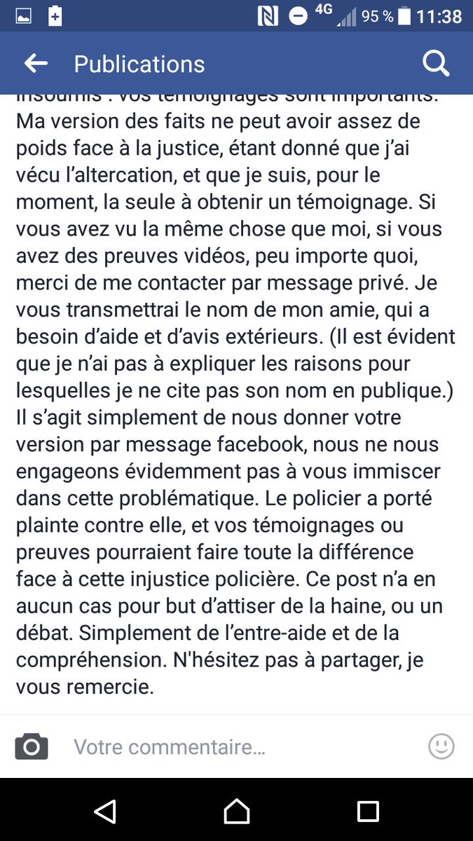 tupacdebiere's tweet photo. ⚠️RT EN MASSE
J'AI BESOIN DE TÉMOINS, IL FAUT FAIRE ENTENDRE LA VÉRITÉ
LE POLICIER A MENTI AUX MÉDIAS, MA VOIX SEULE NE VAUT RIEN CONTRE LUI https://t.co/J46zgZxZTn
