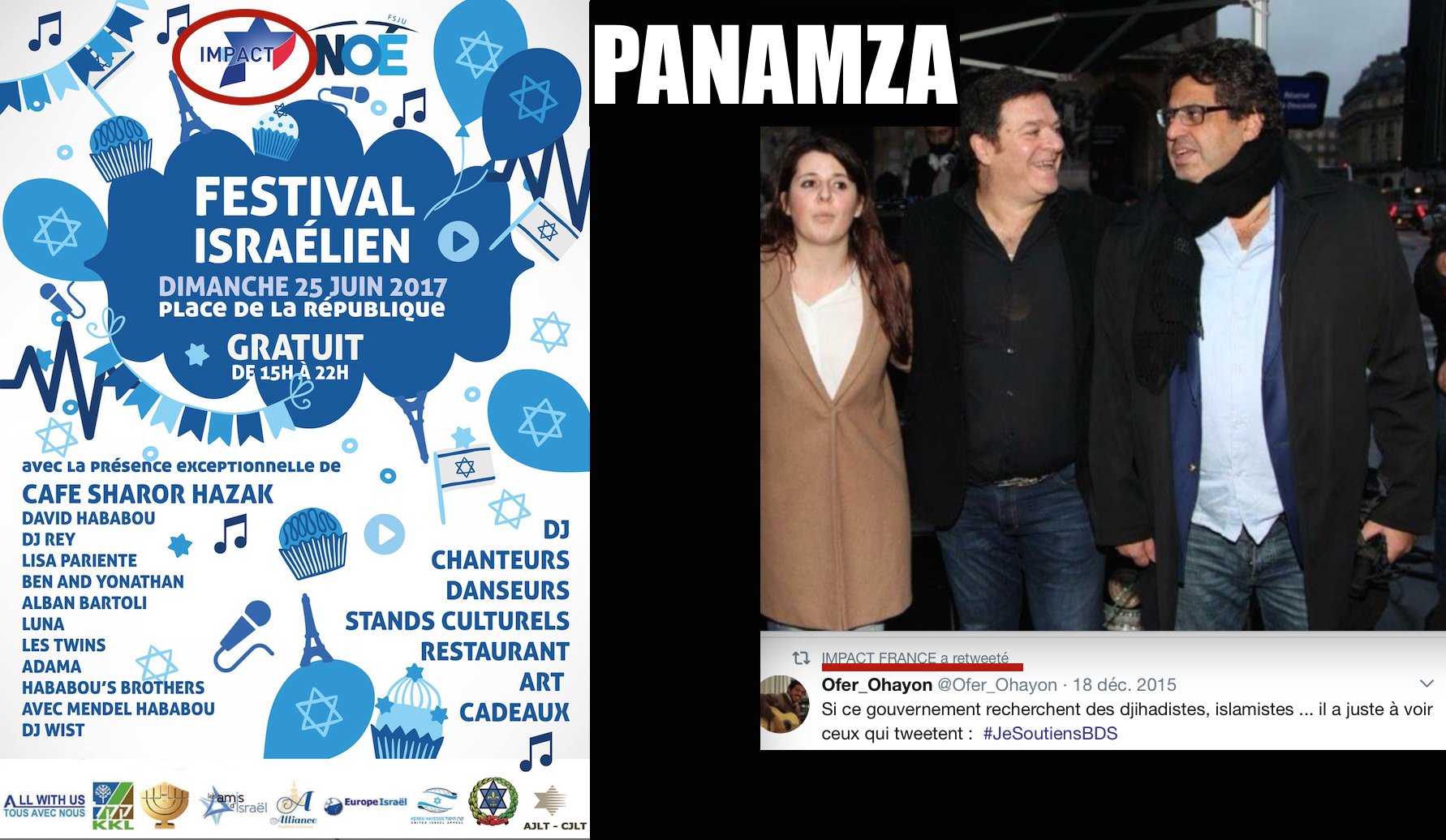 Tout un symbole : le lobby sioniste occupe la place de la République