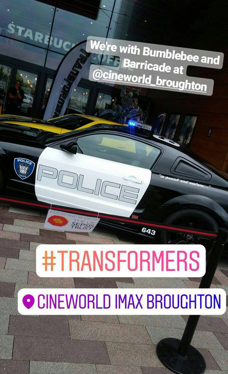 We're here with @TransformersCH at <a href="/CineBroughton/">Cineworld Broughton</a> <a href="/cineworld/">Cineworld</a> #Transformers