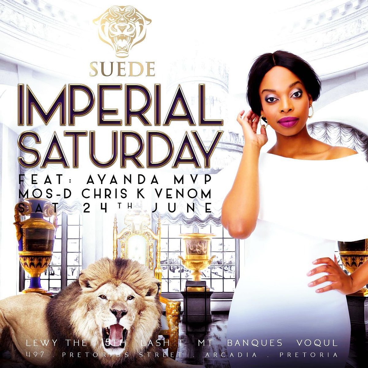 Cleopatra_110's tweet photo. Issa lituation....🙌🙌🙌
#imperialsaturday
#Ultimateeuphoria 
#Suedeelite 
@Suede_Elite 
@DjMT_SA 
@DJLash_T 
@DjVoqul 

Doors open at 10pm...😉 https://t.co/xFChdld76B
